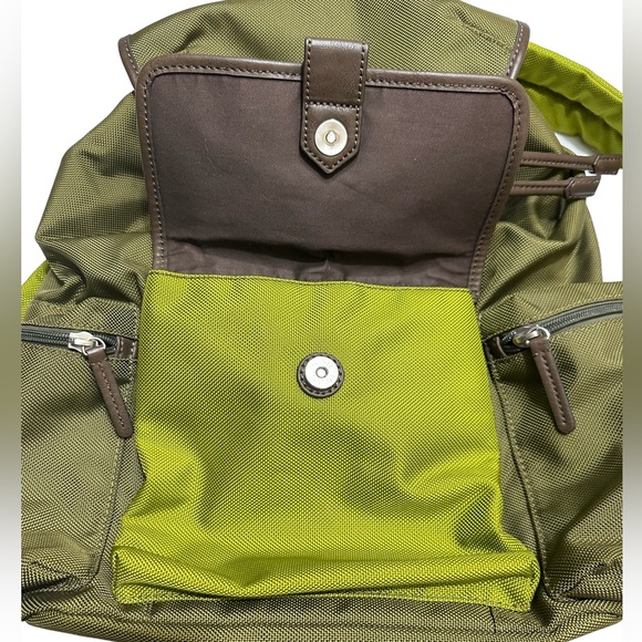 Fossil NWOT Buckner Rucksack Laptop Backpack in Green and Brown - Picture 10 of 16